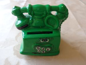 #Vintage - 2 kleine Keramik-Deko-Telefone, 2 St. 3,00   oder auch einzeln, je 1,50   Bild 4