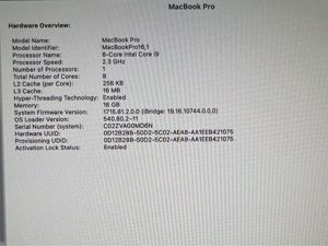 MacBook Pro (16 Zoll, 2019) Intel i9, 1 TB Bild 7