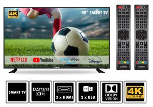 50" Smart TV Fernseher DVB-T2 S2 ELT50DE910B 4K UltraHD Bild 1