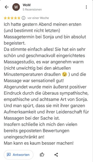 Sensation Massage - Sonjas individuelle Ganzkörpermassage Bild 6
