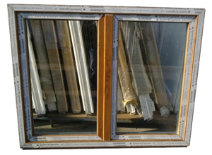 Kunststofffenster, neu auf Lager 150x120 cm 2-fl (bxh) Eiche Gold Bild 1