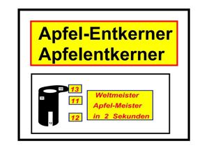 Apfelentkerner  Apfel-Entkerner optimal Bild 1