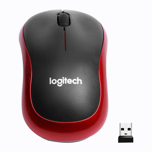Logitech Wireless Mouse M185 red Maus