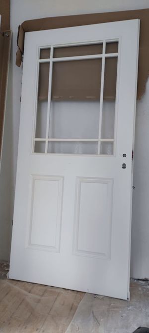 Brandneue Stiltür mit Zarge und Chinchillaglas Bild 2