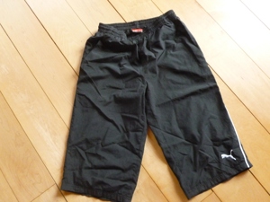 Schwarze Puma 3 4 Turnhose Gr. 164