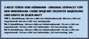 Hörmann-Türen weiß für Innenbereich