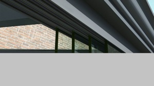 Glas-Schiebewand Glas-Schiebetür Glaswand mit Windschutz 3 m x 2,2 m Bild 4