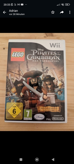 Wii Lego Pirates of the Caribbean inkl. Versand  Bild 1