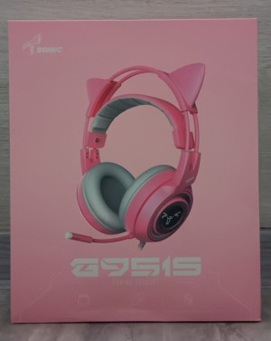 Somic G951S Gaming Headset pink cat. Bild 1
