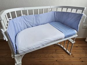 Babybay Beistellbett inkl. Matratze, Nestchen und Spannbetttücher Bild 1