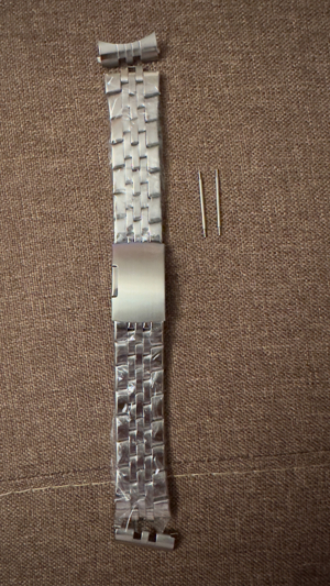 Edelstahlband, Uhrenarmband Farbe Silber NEU Bild 1