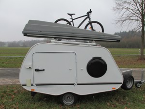 2 Personen Mini Wohnwagen Teardrop - Dreammaker - mieten   leihen Bild 2