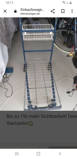 Einkaufswagen sehr stabil auch für schwere Dinge