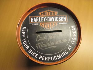 Harley Davidson Spardose für Biker, Retro Look, Genuine, sehr dekorativ Motorrad Bild 3