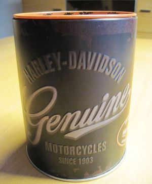 Harley Davidson Spardose für Biker, Retro Look, Genuine, sehr dekorativ Motorrad Bild 1