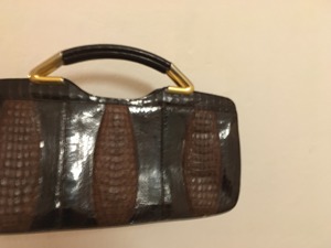 Damenhandtasche - Krokodilleder - ungetragen - wie neu Bild 3