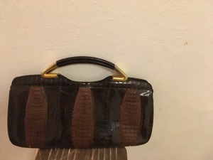 Damenhandtasche - Krokodilleder - ungetragen - wie neu Bild 2