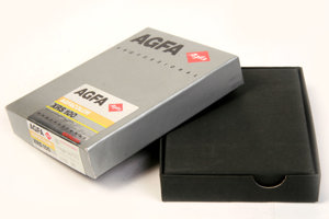 Agfacolor XRS100 9x12 10 Blatt 92 03 Leerpackung Color Planfilm vintage 90er Sammler