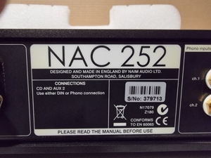 Naim Audio NAC 252 Vorverstärker Bild 9