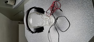 Glaskopf mit Kopfhörer Bild 1