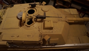 Panzer M-1 Abrahms der US-Army als Standmodell im Maßstab 18 Bild 2