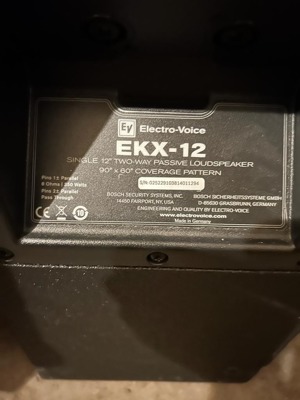 Elektro Voice EKX12  2Stück  Bild 2