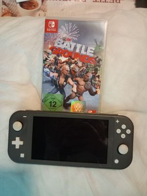 Nintendo Switch Lite Grau + Battle Ground Bild 2