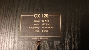 2 Lautsprecherboxen CX120 Made in Dänemark 120 Watt Bild 2