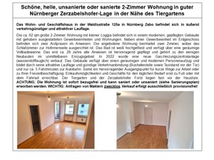 Schöne, helle,  2-Zimmer Wohnung in guter Nürnberger Zerzabelshofer-Lage in Nähe des Tiergartens Bild 1