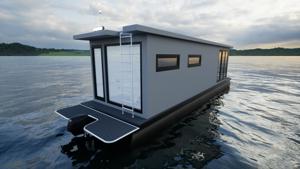 Hausboot "ECO 12" zu verkaufen 12,4 x 4m Bild 5