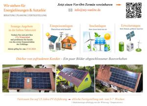 Solaranlage - PV-Anlage - erneuerbare Energien - Wind und Solar Bild 2