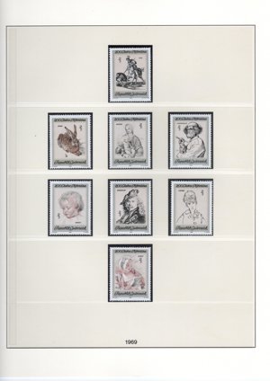 Österreich Briefmarken postfrisch Jahrgang 1968   1979 in Lindner Album Bild 3