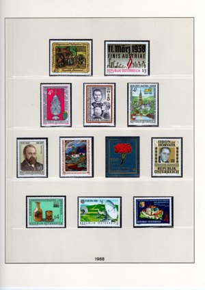 Österreich Briefmarken postfrisch Jahrgang 1980   1989 Mi. Nr. 1631   1977  Bild 7