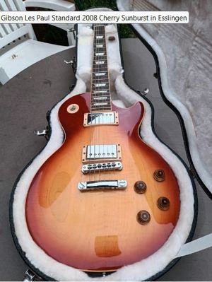 2008 Gibson Les Paul Standard Cherry Sunburst inkl. Gibson Koffer Bild 2