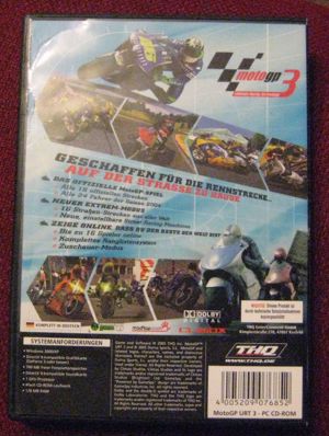 MotoGP 3 Ultimate Racing Technology, tolles PC-Spiel für Liebhaber von Rennspielen von THQ, OVP Bild 2