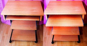 Computer Laptoptisch Schreibtisch Bürotisch auf Rollen 80x61x47cm Bild 5