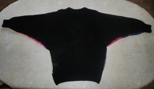 Pullover schwarz bunt Gr. 42  44 XL  XXL mit Wolle Bild 3