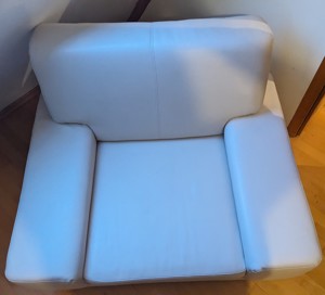 Sofa mit Sessel Hellbeige  Bild 2