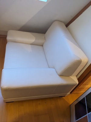 Sofa mit Sessel Hellbeige  Bild 6