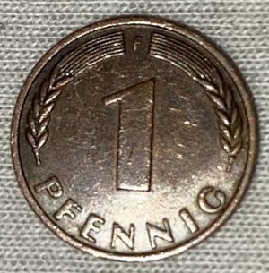 1 Pfennig Umlaufmünze Bank Deutscher Länder von 1948 Bild 2