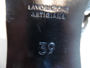 Damen Pumps Leder schwarz offen Größe 39 Sommerschuh elegant Bild 5