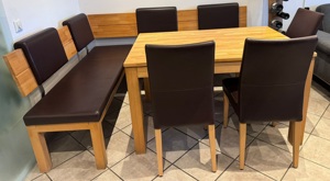 Gut erhaltene Eckbank plus Tisch und 3 Stühle  Bild 2
