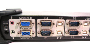 4-Port Essential Sentinel - USB Dual VGA KVM & Audio Switch - Modell: E688835 Bild 6