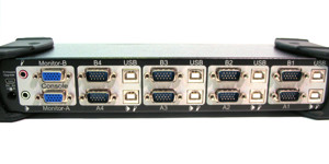 4-Port Essential Sentinel - USB Dual VGA KVM & Audio Switch - Modell: E688835 Bild 5