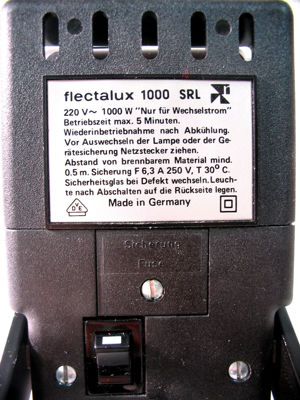 Flectalux 1000 SRL Kameralampe Fotolampe - sehr guter Zustand Bild 9