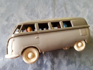Volkswagen VW alt antik Wiking MW T1 Bus Bulli brezel KDF Ära Modell Auto Kinder Bild 1