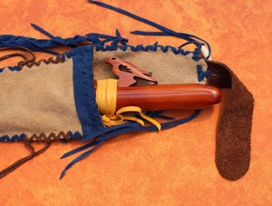 004 - Manufaktur für Flötentaschen (Flute Bags) Leder Tasche (Leather Bag) Neu   Länge ca. 56 55 cm  Bild 3