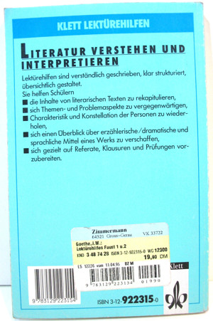 Klett Lektürenhilfen - Faust - Erster und Zweiter Teil - J. W. von Goethe - Eberhard Hermes Bild 2