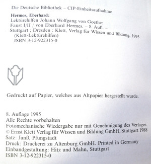 Klett Lektürenhilfen - Faust - Erster und Zweiter Teil - J. W. von Goethe - Eberhard Hermes Bild 7
