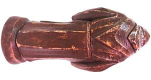 Mönch mit Bierfass und Bierkrug - Figur - braun lackiert - Höhe:17cm Bild 5